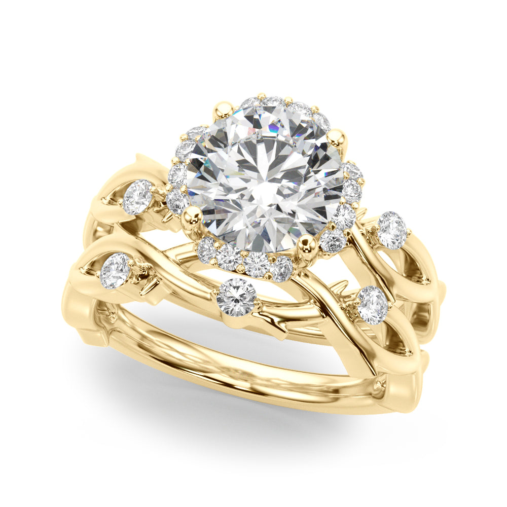 Twisted Shank Engagement Ring