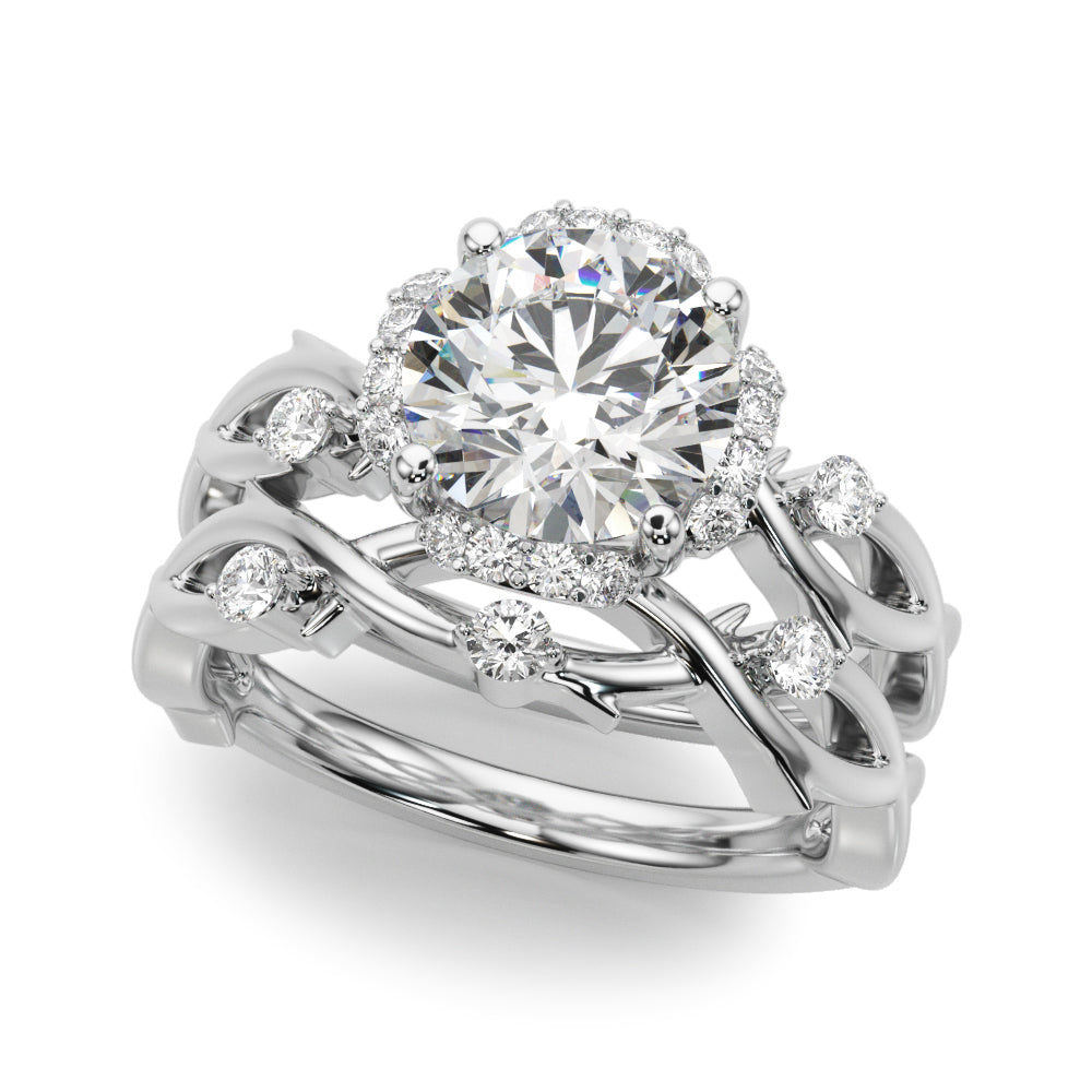 Twisted Shank Engagement Ring