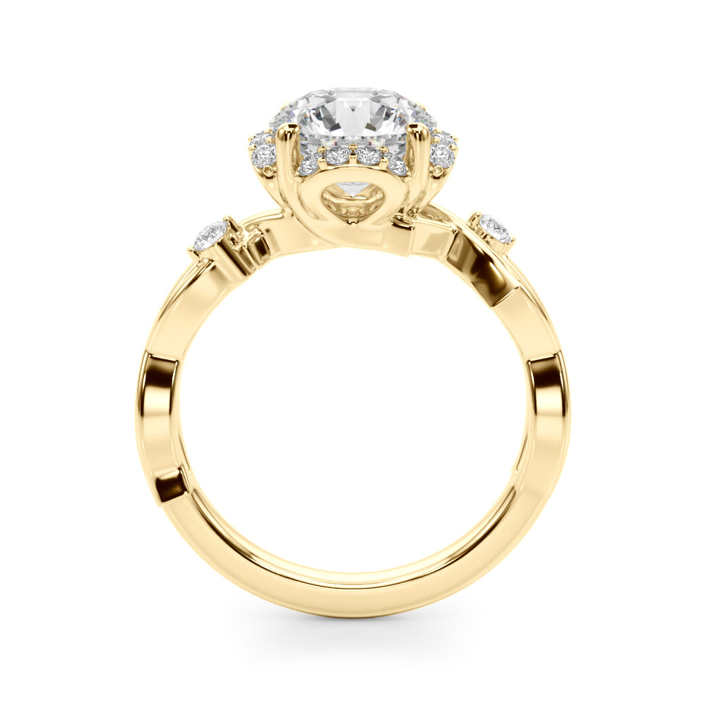 Twisted Shank Engagement Ring