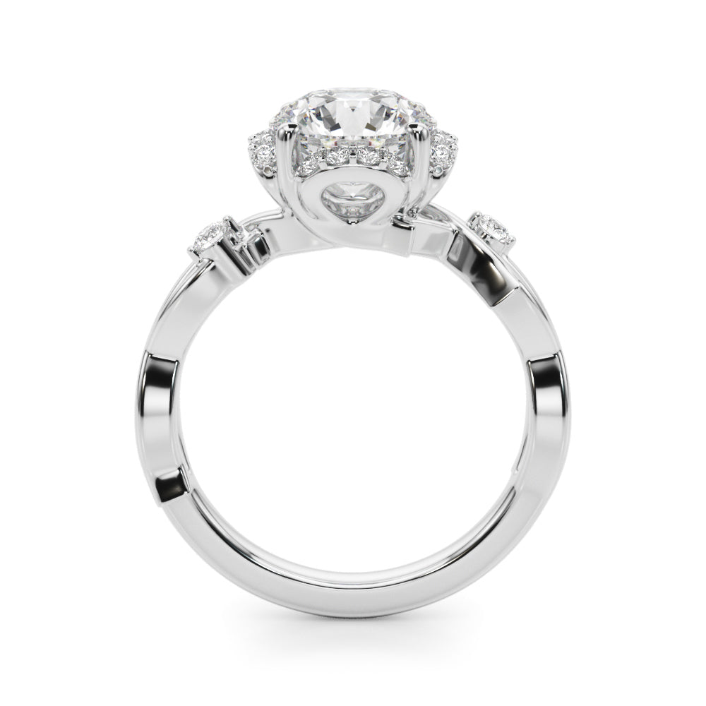 Twisted Shank Engagement Ring