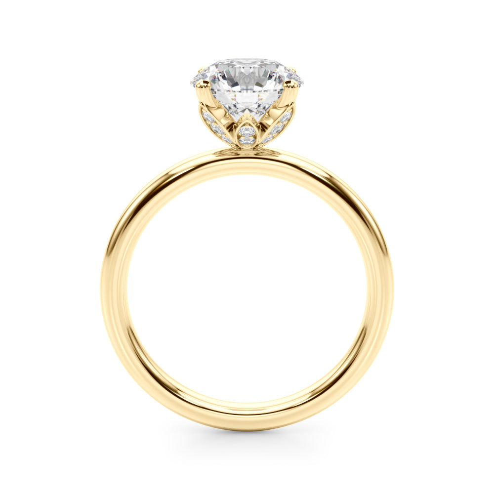 Floral Engagement Ring
