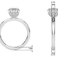 Floral Engagement Ring