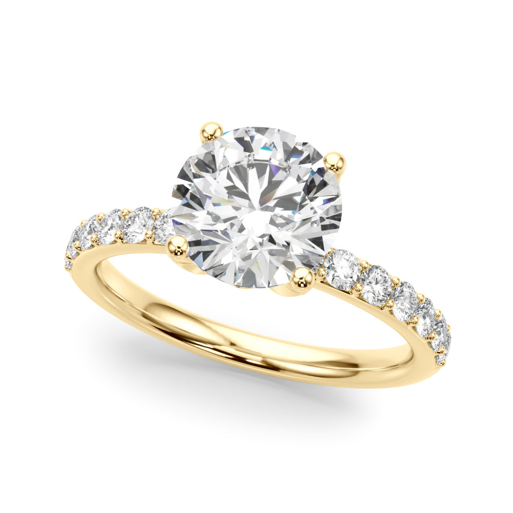 Floral Engagement Ring