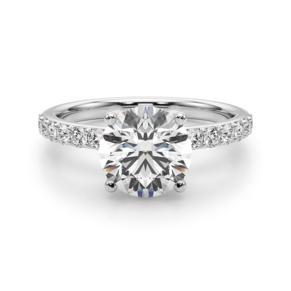 Floral Engagement Ring
