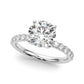 Floral Engagement Ring