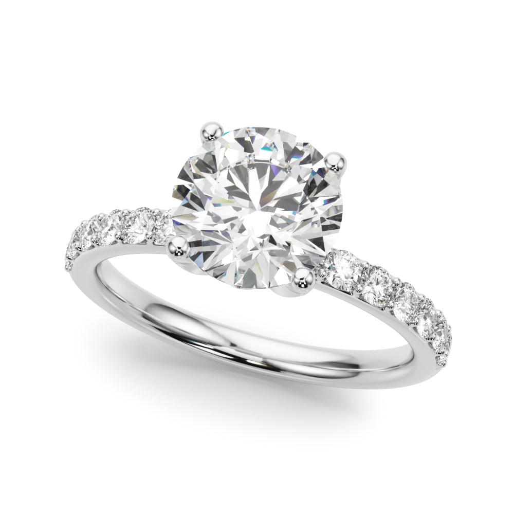Floral Engagement Ring