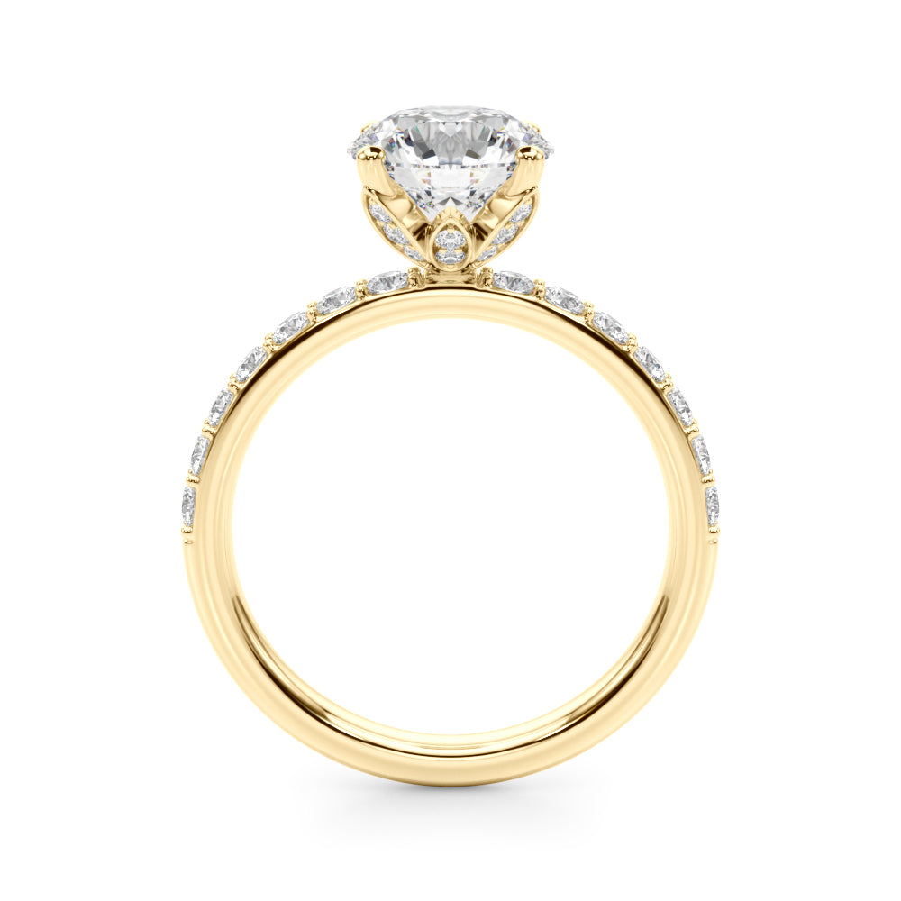 Floral Engagement Ring