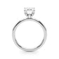 Floral Emerald Cut Engagement Ring