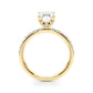 Floral Emerald Cut Engagement Ring