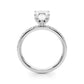 Floral Emerald Cut Engagement Ring