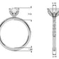 Floral Emerald Cut Engagement Ring