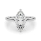 Floral Marquise Engagement Ring