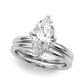 Floral Marquise Engagement Ring