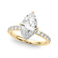 Floral Marquise Engagement Ring