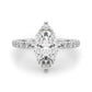 Floral Marquise Engagement Ring