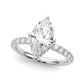 Floral Marquise Engagement Ring