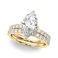 Floral Marquise Engagement Ring