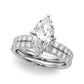 Floral Marquise Engagement Ring