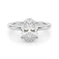 Floral Oval Engagement Ring