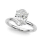 Floral Oval Engagement Ring