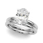 Floral Oval Engagement Ring
