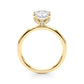 Floral Oval Engagement Ring