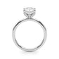 Floral Oval Engagement Ring