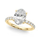 Floral Oval Engagement Ring