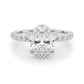 Floral Oval Engagement Ring