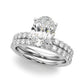 Floral Oval Engagement Ring