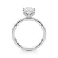 Floral Oval Engagement Ring