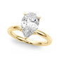 Floral Inspired Pear Engagement Ring