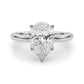 Floral Inspired Pear Engagement Ring