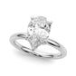 Floral Inspired Pear Engagement Ring