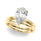 Floral Inspired Pear Engagement Ring