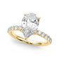 Floral Inspired Pear Engagement Ring