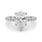 Floral Inspired Pear Engagement Ring