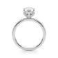 Floral Inspired Pear Engagement Ring