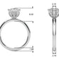 Floral Princess Cut Engagement Ring