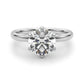 6-Prong Floral Engagement Ring