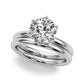 6-Prong Floral Engagement Ring