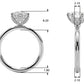 6-Prong Floral Engagement Ring