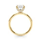 Contemporary Solitaire Plus Hidden Halo Engagement Ring