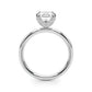 Contemporary Solitaire Plus Hidden Halo Engagement Ring