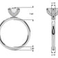 Contemporary Solitaire Plus Hidden Halo Engagement Ring