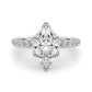 Floral Marquise Engagement Ring