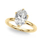 Floral Oval Engagement Ring
