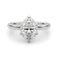 Floral Oval Engagement Ring