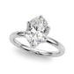 Floral Oval Engagement Ring