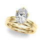 Floral Oval Engagement Ring